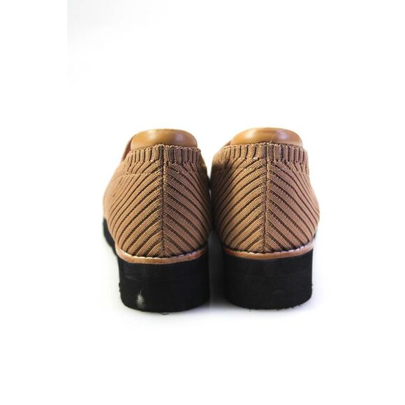 Ralph Migel Womens Slip On Wedge Heel Knit Loafers Brown Black Size 37 - Picture 3 of 7